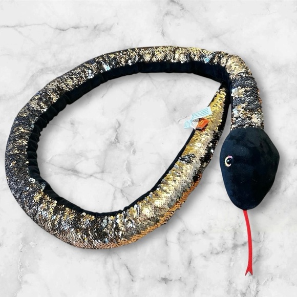 Adventure Planet 66” Sequin Plush Snake - Picture 6 of 7